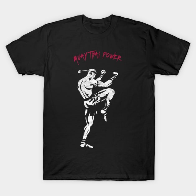 Muay Thai Kickboxing Boxer Thailand T-Shirt by VintCam